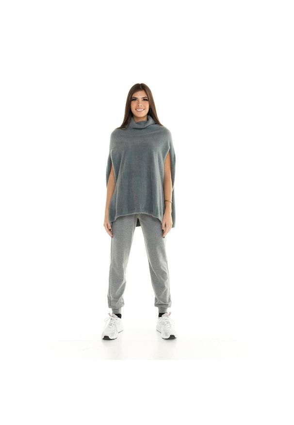 LEONE 1947 APPAREL - Damski sweter bez rękawów Leone Leisure. Kolor: szary. Materiał: tkanina. Długość rękawa: bez rękawów