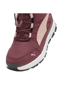 Buty Puma Evolve Boot Jr 392644 04 czerwone. Kolor: czerwony. Materiał: guma, syntetyk, materiał. Szerokość cholewki: normalna. Sezon: zima #4