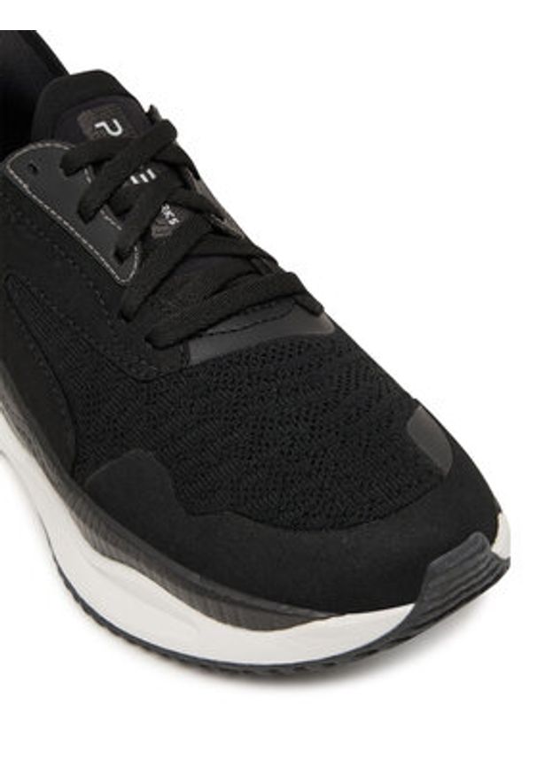 Clarks Sneakersy Clarks Pace. 26184715 Czarny. Kolor: czarny. Materiał: materiał