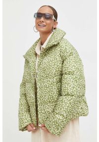 Billabong kurtka damska kolor zielony zimowa oversize. Kolor: zielony. Sezon: zima #1