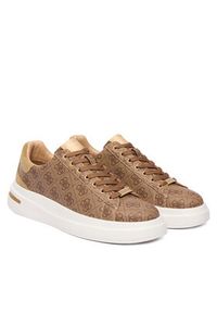 Guess Sneakersy FMPELA FAL12 Brązowy. Kolor: brązowy. Materiał: skóra #4