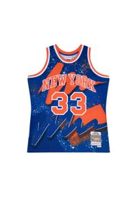 Mitchell & Ness - Jersey New York Knicks. Kolor: niebieski. Materiał: jersey. Sport: koszykówka #1