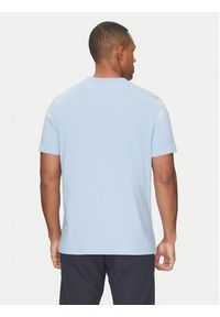 BOSS T-Shirt Tape Logo 50530990 Błękitny Regular Fit. Kolor: niebieski. Materiał: bawełna #3