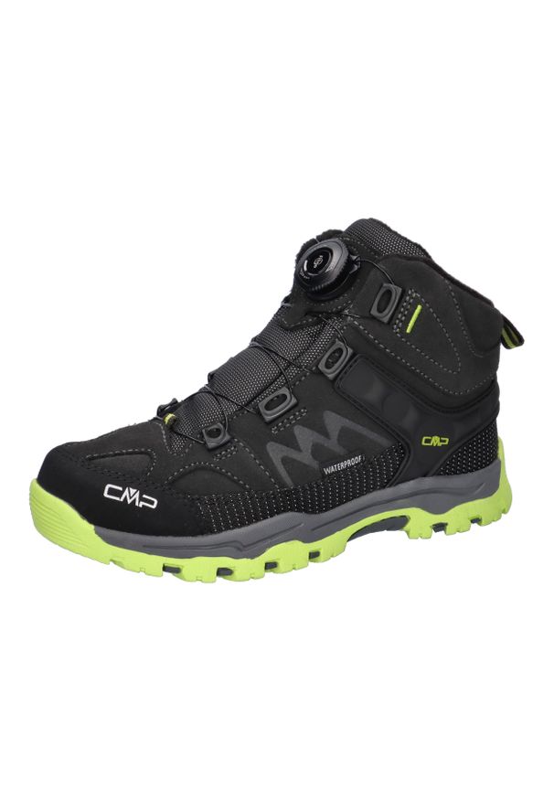 Buty trekkingowe dziecięce CMP Kiruna Mid Fitgo Fleece Wp. Kolor: zielony, szary, żółty, wielokolorowy. Sport: turystyka piesza