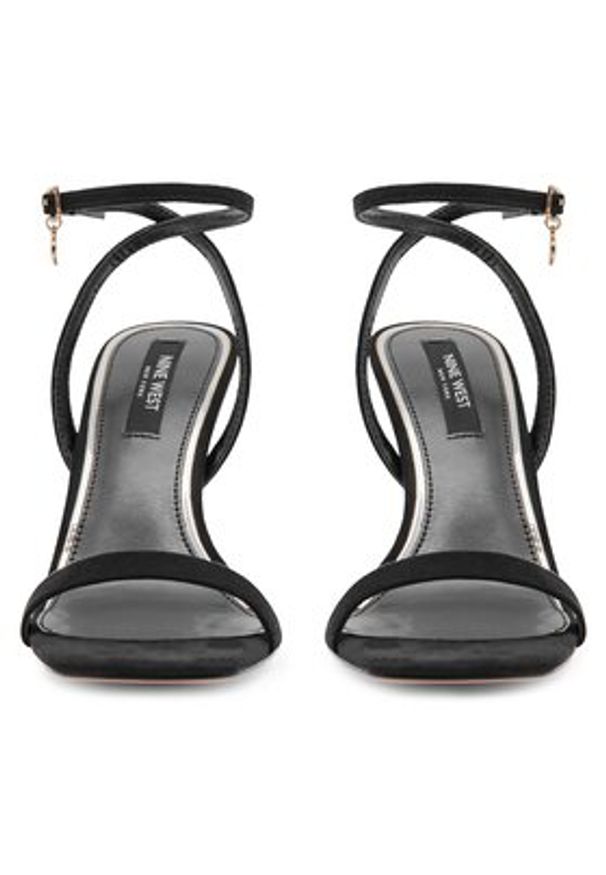 Nine West Sandały 123AL1713 Czarny. Kolor: czarny. Materiał: materiał