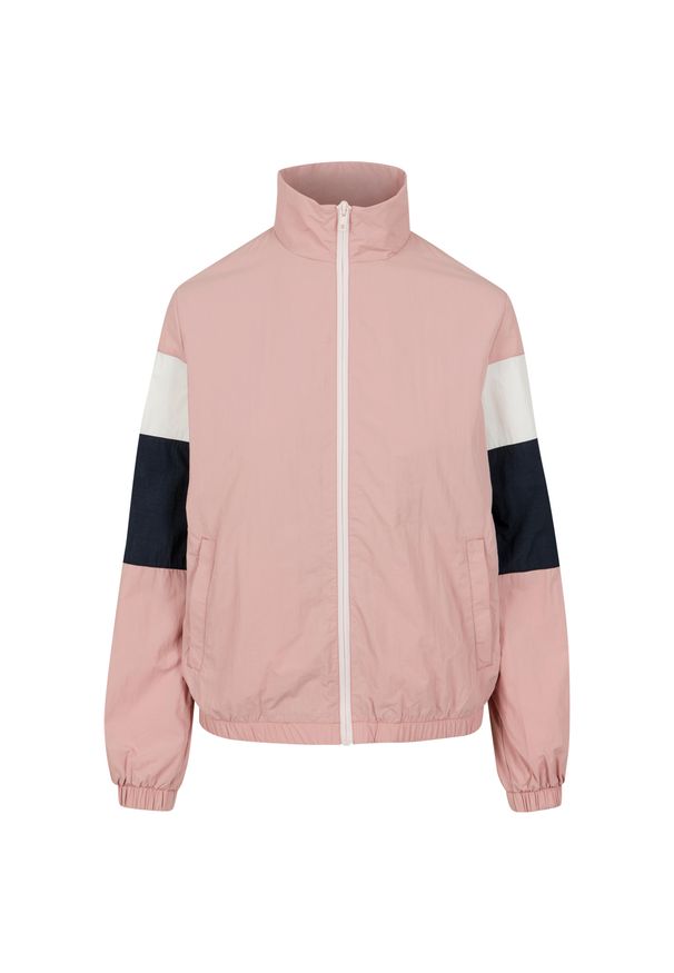 Urban Classics - Parka dla kobiet Urban Classic 3-tone crinkle tra. Kolor: niebieski, różowy, wielokolorowy. Sezon: zima. Styl: elegancki