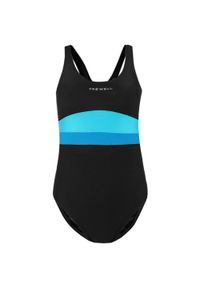 CROWELL - Dziewczęcy Jednoczęściowy Kostium Kąpielowy Swan. Kolor: niebieski, wielokolorowy, czarny #1