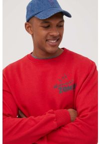 Superdry bluza bawełniana męska kolor czerwony z nadrukiem. Okazja: na co dzień. Kolor: czerwony. Materiał: bawełna. Wzór: nadruk. Styl: casual #4