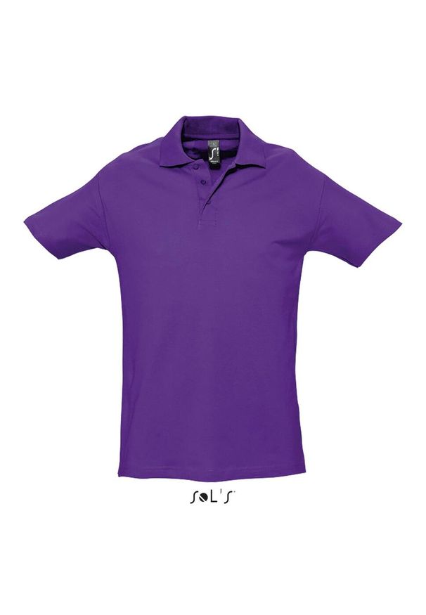 SOL'S - Polo Sol's Spring Ii. Typ kołnierza: polo. Kolor: zielony. Materiał: bawełna. Styl: elegancki