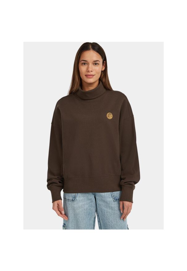 Sweter Damski O'Neill O'riginals HighNeck. Typ kołnierza: golf. Kolor: brązowy. Materiał: bawełna. Sezon: zima, jesień. Sport: golf