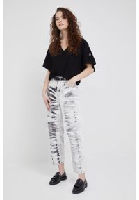 Armani Exchange bluzka 3LYM72.YJ7RZ damska kolor czarny gładka. Kolor: czarny. Wzór: gładki #1