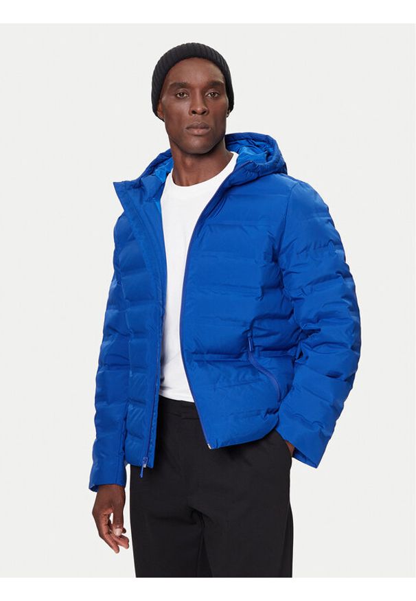 Calvin Klein Kurtka puchowa LV04LD521G Niebieski Regular Fit. Kolor: niebieski. Materiał: syntetyk