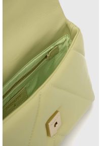 Patrizia Pepe torebka skórzana kolor zielony. Kolor: zielony. Materiał: skórzane. Rodzaj torebki: na ramię #4