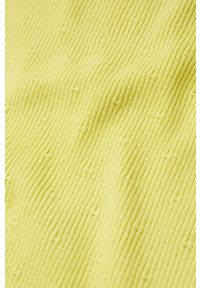 mango - Mango sweter Edurne damski kolor żółty lekki. Okazja: na co dzień. Kolor: żółty. Materiał: włókno. Długość rękawa: długi rękaw. Długość: długie. Styl: casual