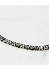 AMINA MUADDI - Naszyjnik z kryształami. Materiał: metalowe. Kolor: czarny. Kamień szlachetny: kryształ #9
