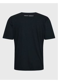Night Addict T-Shirt MTS-NA149RIKUB Czarny Relaxed Fit. Kolor: czarny. Materiał: bawełna #2