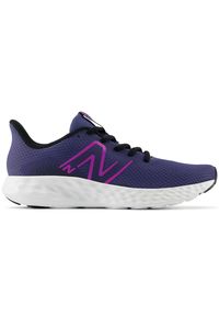 Buty damskie New Balance W411RL3 – fioletowe. Kolor: fioletowy. Materiał: materiał, syntetyk. Szerokość cholewki: normalna. Sport: bieganie, fitness