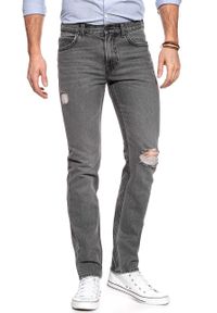 Lee - JEANSY MĘSKIE LEE RIDER GREY TRASHED L73DFFIH 112120363