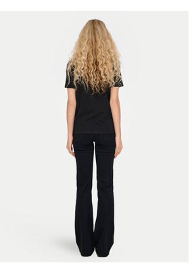 only - ONLY T-Shirt Polly 15317989 Czarny Regular Fit. Kolor: czarny. Materiał: bawełna