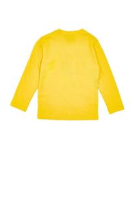LEONE 1947 APPAREL - Dziecięcy t-shirt basic Leone z długim rękawem. Kolor: żółty. Długość rękawa: długi rękaw. Długość: długie. Sport: joga i pilates