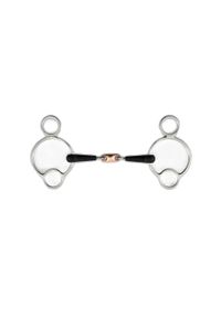 PREMIER EQUINE - 3 pierścieniowy bit dla koni gumowych Premier Equine. Kolor: szary. Materiał: guma. Sport: tenis #1