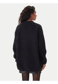 Hugo - HUGO Sweter Sloguis 50548245 Czarny Oversize. Kolor: czarny. Materiał: wełna, syntetyk #3
