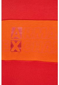 Armani Exchange bluza bawełniana męska kolor czerwony wzorzysta. Kolor: czerwony. Materiał: bawełna #3