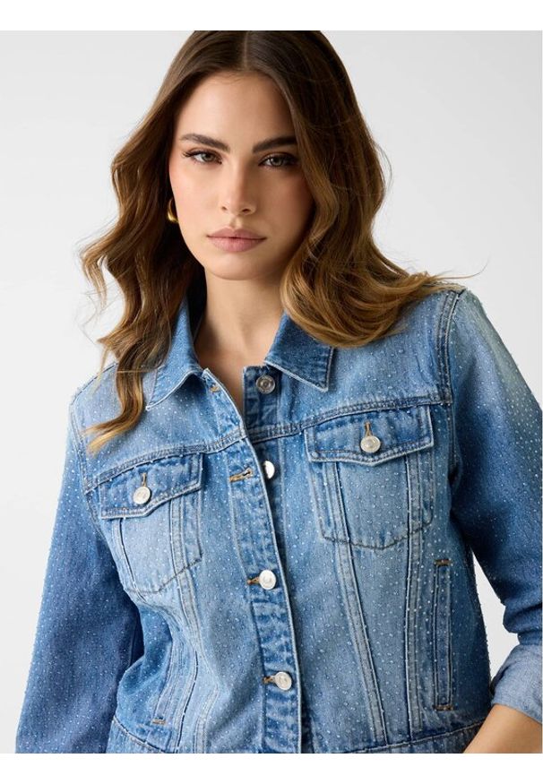 Guess Kurtka przejściowa 181132 Niebieski Classic Fit. Kolor: niebieski