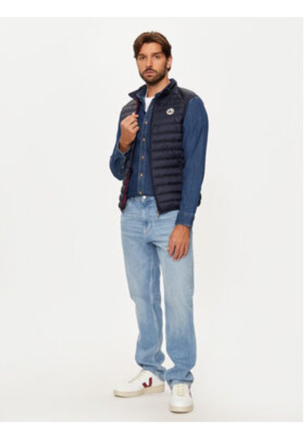Jott Kamizelka Tom P000MDOW04 Granatowy Slim Fit. Kolor: niebieski. Materiał: syntetyk