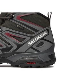 salomon - Salomon Trekkingi X Ultra Pioneer GORE-TEX L47170400 Czarny. Kolor: czarny. Materiał: nubuk, skóra. Technologia: Gore-Tex. Sport: turystyka piesza #4