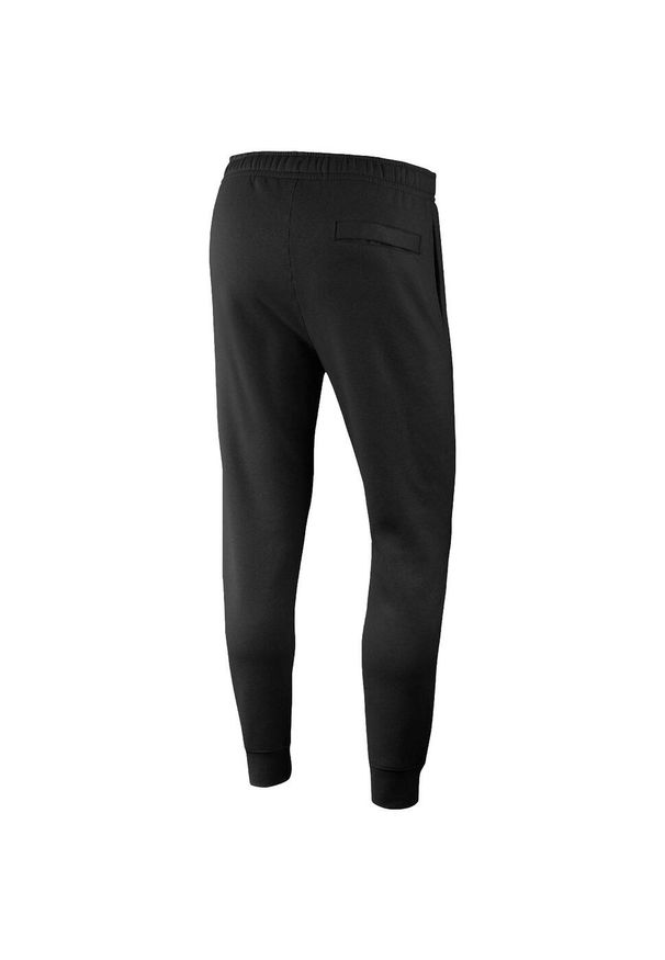 Spodnie Nike Sportswear Club, Mężczyźni. Kolor: czarny. Materiał: bawełna, materiał