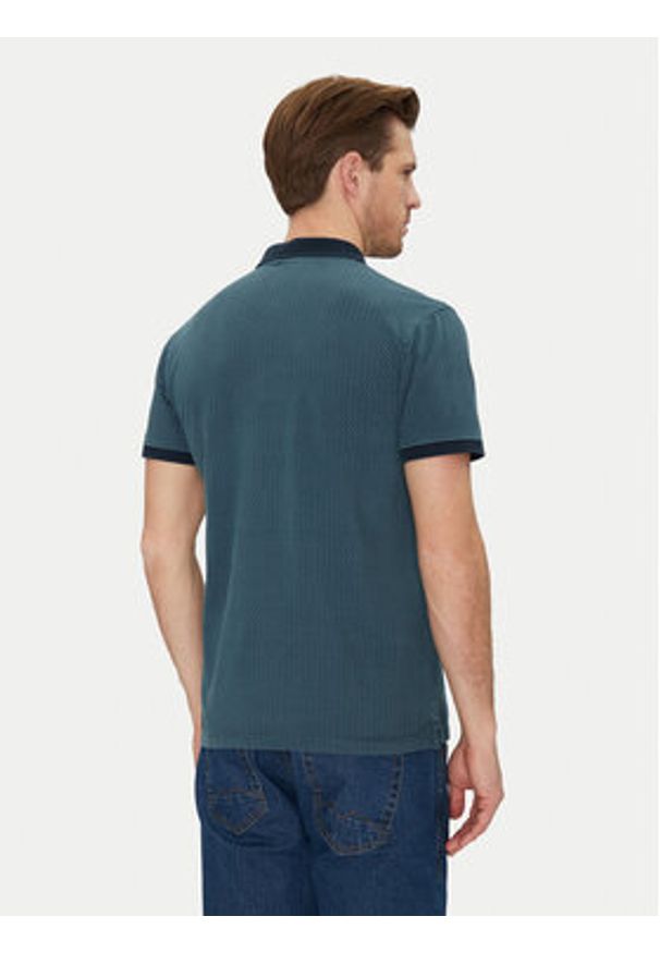Blend Polo 20718252 Granatowy Regular Fit. Typ kołnierza: polo. Kolor: niebieski. Materiał: bawełna