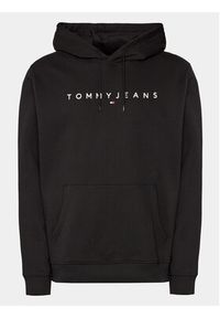 Tommy Jeans Bluza Linear Logo DM0DM17985 Czarny Regular Fit. Kolor: czarny. Materiał: bawełna #4