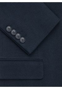 Pako Lorente - PAKO LORENTE – Granatowa żakardowa marynarka męska. Kolor: niebieski. Materiał: żakard #3