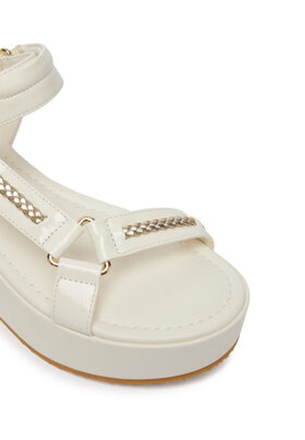 Liu Jo Sandały Flo 05 SA6151 EX226 Écru. Materiał: skóra