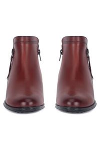Lasocki Botki WB-ANNA-116 Bordowy. Kolor: czerwony. Materiał: skóra #7