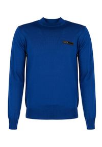 Plein Sport Sweter | MLPS90381 | Mężczyzna | Niebieski. Okazja: na co dzień. Kolor: niebieski. Materiał: wełna. Styl: sportowy #5