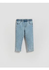 Reserved - Bawełniane jegginsy - niebieski. Kolor: niebieski. Materiał: bawełna #1