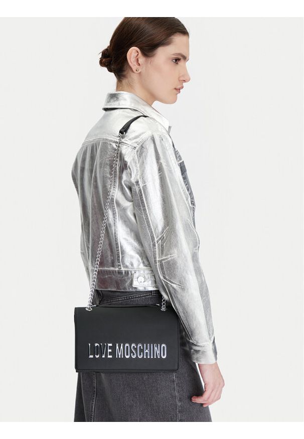 Love Moschino - LOVE MOSCHINO Torebka JC4192PP1MKD000B Czarny. Kolor: czarny. Materiał: skórzane