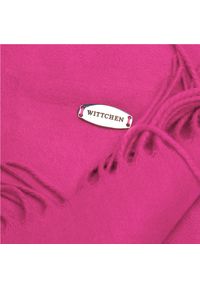 Wittchen - Damski szal klasyczny szeroki. Kolor: różowy. Materiał: poliester. Sezon: zima, lato. Styl: klasyczny #2