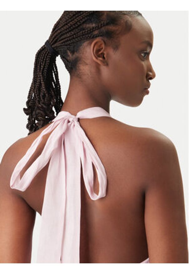 BARDOT - Bardot Sukienka koktajlowa Dorota Halter Neck 60206DB Różowy Regular Fit. Typ kołnierza: dekolt halter. Kolor: różowy. Materiał: syntetyk. Styl: wizytowy