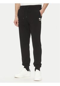 Karl Lagerfeld - KARL LAGERFELD Spodnie dresowe 705713 500900 Czarny Regular Fit. Kolor: czarny. Materiał: bawełna