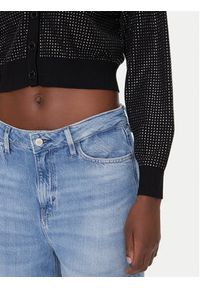 Guess Kardigan W5GR08 Z3MN2 Czarny Regular Fit. Kolor: czarny. Materiał: syntetyk