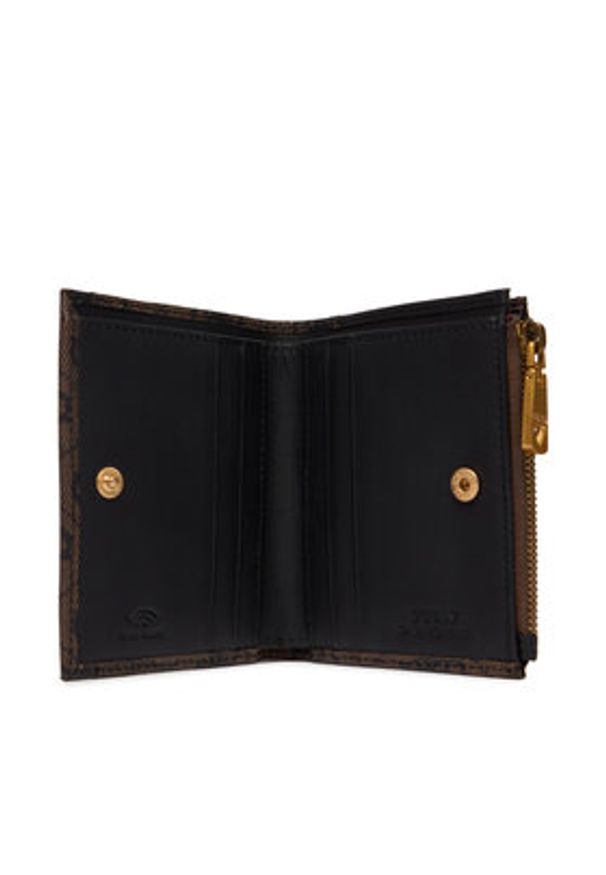 Guess Portfel SMMALO LEA03 Brązowy. Kolor: brązowy. Materiał: skóra