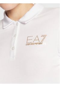 EA7 Emporio Armani Polo 3RTF05 TJDQZ 1100 Biały Regular Fit. Typ kołnierza: polo. Kolor: biały. Materiał: bawełna #4