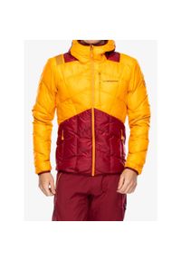 LA SPORTIVA - Kurtka puchowa męska La Sportiva Pinnacle Down Jkt. Kolor: pomarańczowy. Materiał: puch