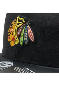 47 Brand Czapka z daszkiem Nhl Chicago Blackhawks H-CLZOE04WBP-BKB Czarny. Kolor: czarny. Materiał: materiał