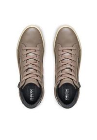 Geox Sneakersy D Blomiee D366HD 054BS C6692 Szary. Kolor: brązowy, szary. Materiał: skóra