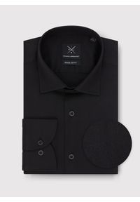 Pako Lorente - PAKO LORENTE – Czarna koszula męska. Kolor: czarny. Materiał: bawełna, elastan. Długość rękawa: długi rękaw. Długość: długie #1