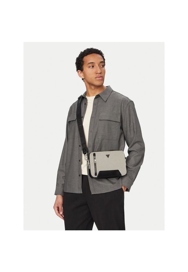 Saszetka Guess. Kolor: beżowy